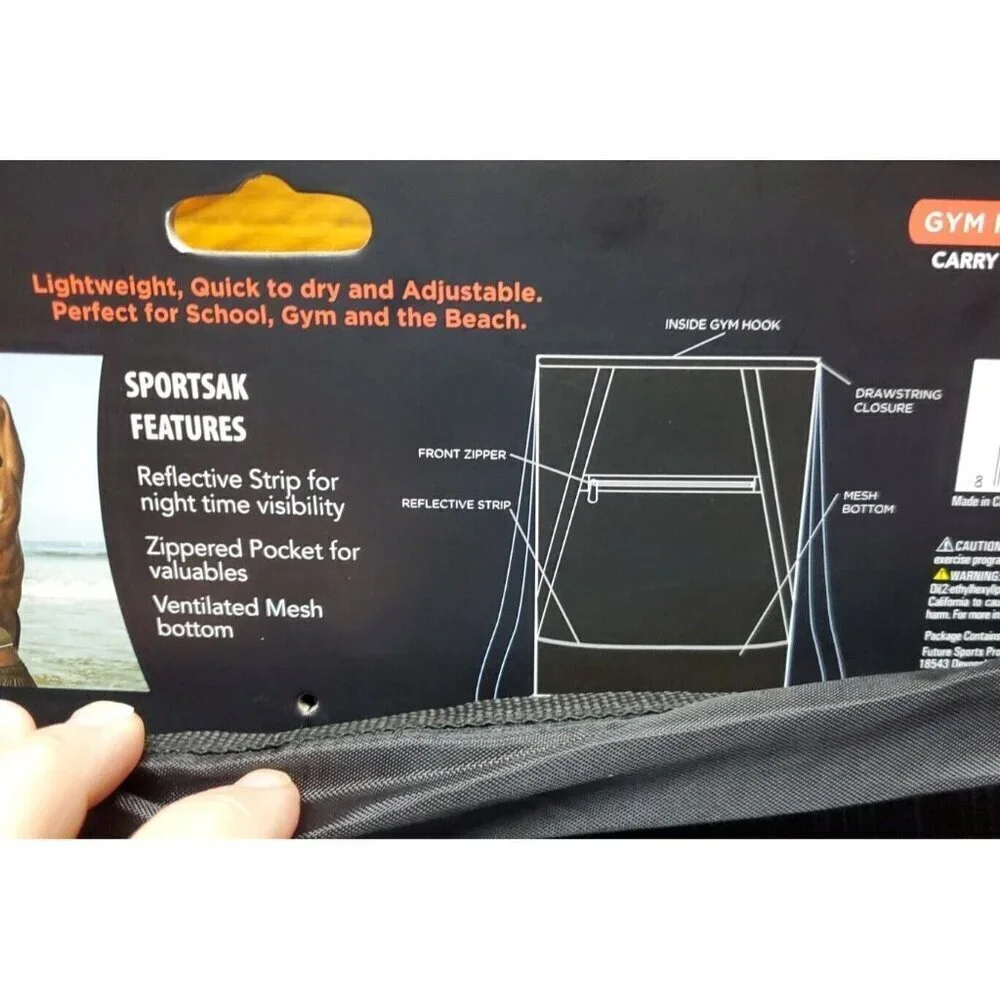 Stayfit+ Sportsak gym / running bag Black and Gray Camping ,Hiking Skating